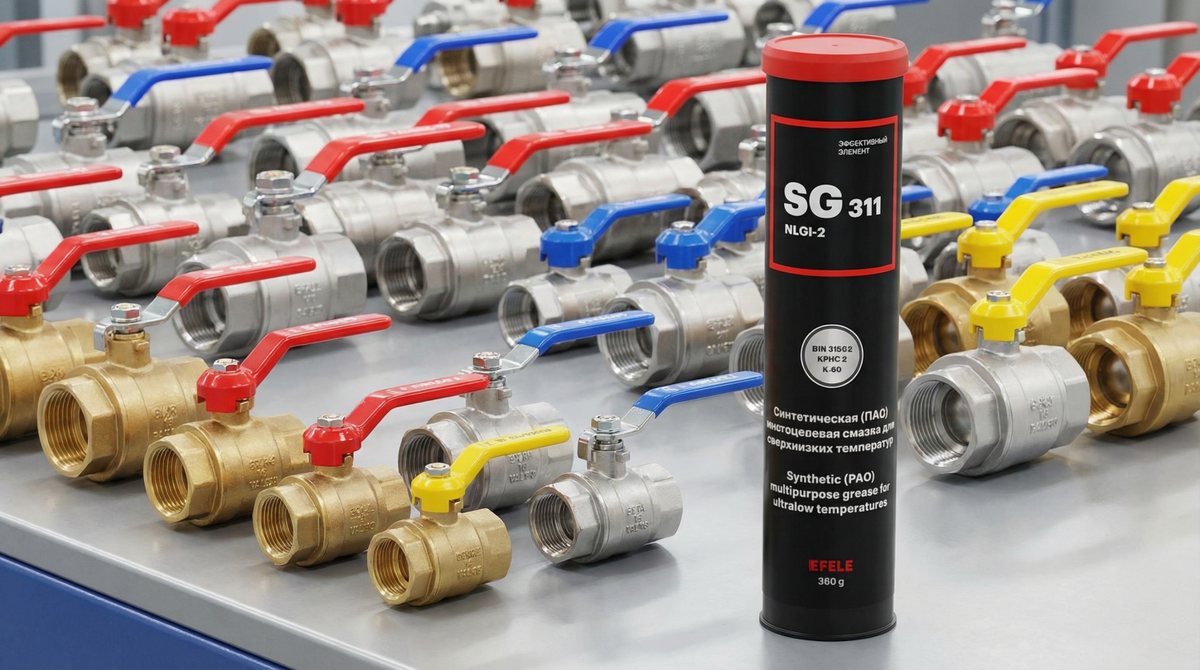 EFELE SG-311 защищает запорную арматуру при экстремально низких температурах
