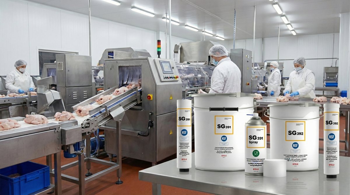 Пластичные смазки EFELE сделали продукцию птицеперерабатывающих предприятий более качественной